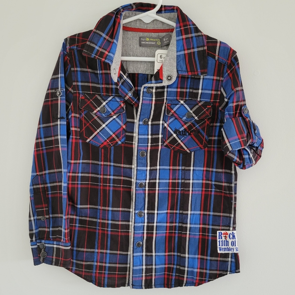 Orchestra kids button up shirt